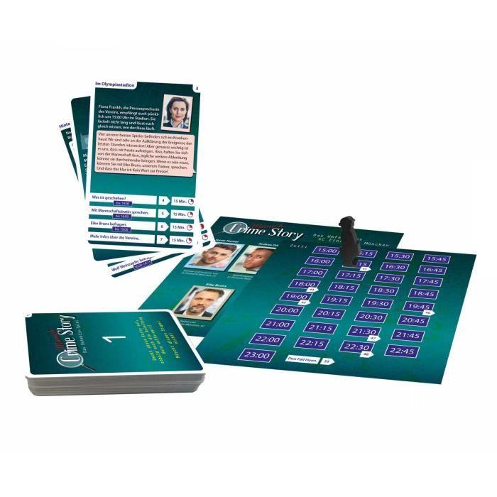 Jeu de cartes - noris - crime story munich - coopératif - enquête criminelle - 1 à 6 joueurs