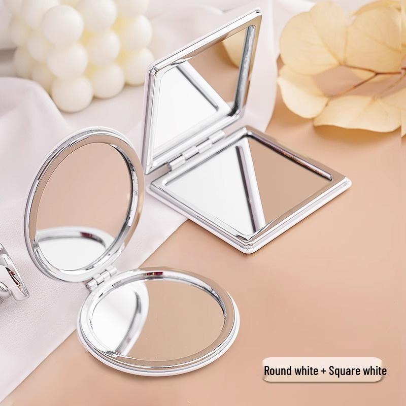 Portable Double-Sided Folding Makeup Mirror with Stand