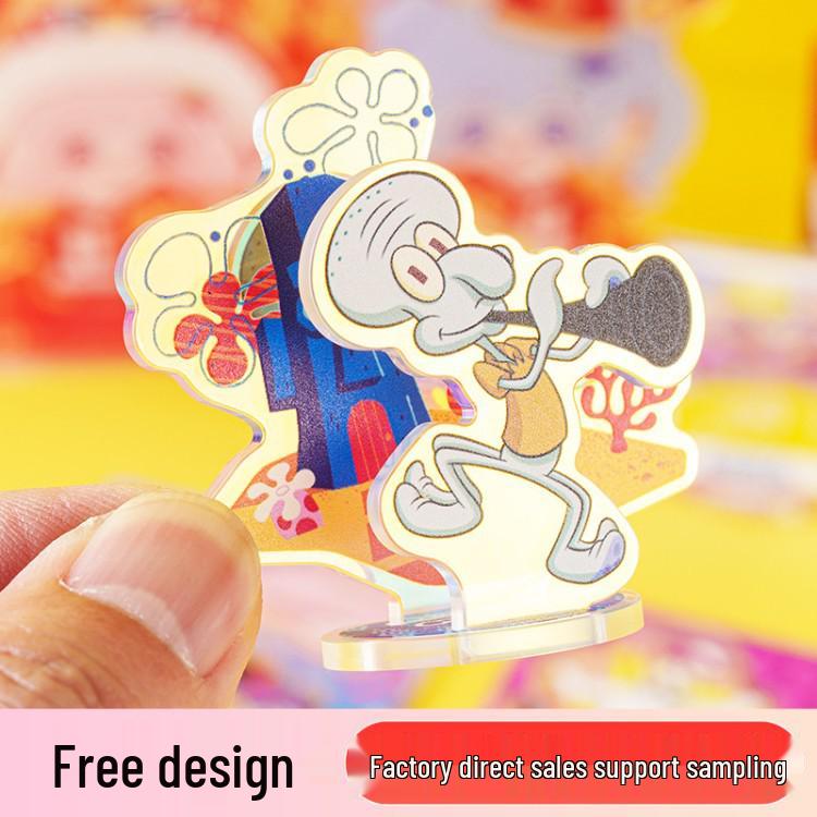 Custom Acrylic Anime Cartoon Standee: Colorful Laser Shaker Ornament & DIY Celebrity Merchandise Custom