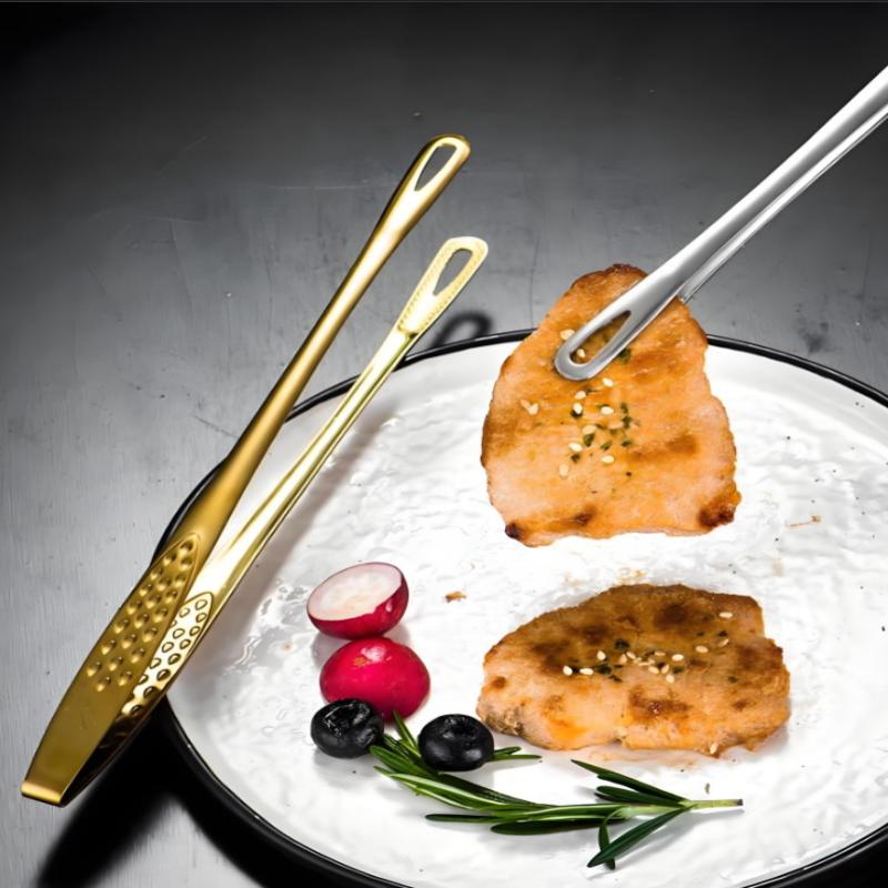 Stainless Steel Barbecue Tongs Household Food Tongs, Extended Barbecue Tongs Suitable For Home And Barbecue Use
