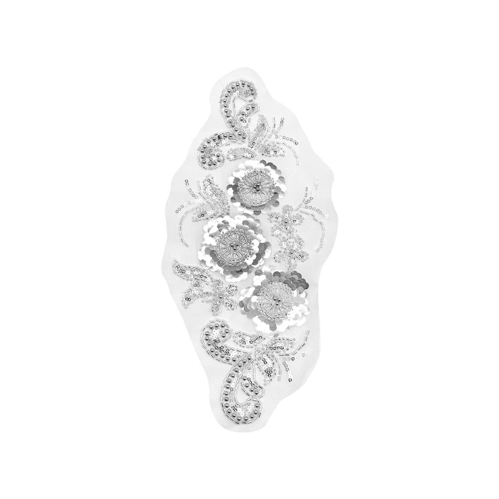 Heavy Industry Wedding Dress Accessories Accessories Cloth Stickers Accessories Mesh Handmade Beaded Sequins Floral Decal Accessories