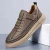 Designer Marke Herren Echtleder Outdoor Oxford Schuh Rutschfest Abriebfest Vulkanisierter Schuh Bequemer Lässiger Schnürschuh Laufschuh