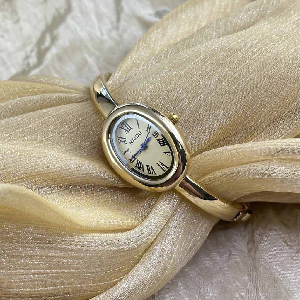 Ceas simplu oval de damă cu quartz, de lux, cu cifre romane, ceas vintage, damă, oțel inoxidabil, orologio, aur, argint, ceas de mână