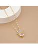 Collar con Colgante de Corona de Princesa para Mujer Joyería para Bodas y Fiestas Escola Blair Corona Rapunzel Collar Chapado en Oro Regalo para Ella