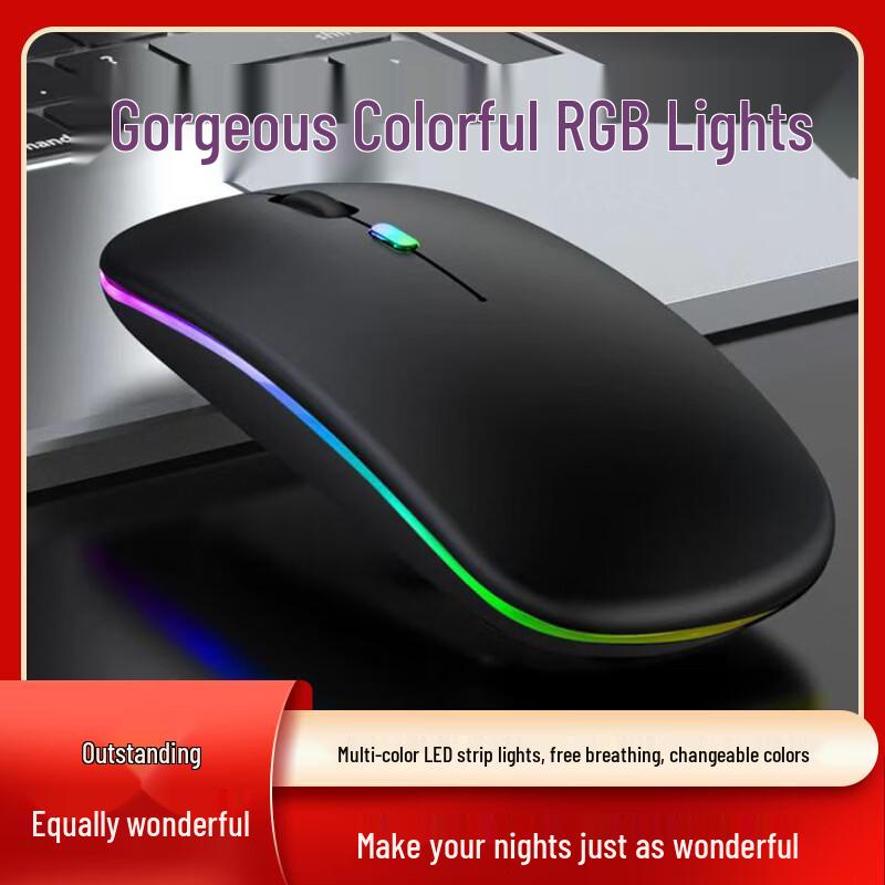 

OLOEY Ultra-thin Dual-mode Rechargeable Bluetooth Wireless Mouse