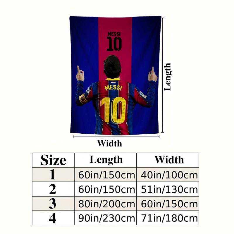 Messi Wall Tapestry Aesthetic Wall Hanging Printed Fabric Blanket Decorative Tapestries For Bedroom Living Room Home Decor