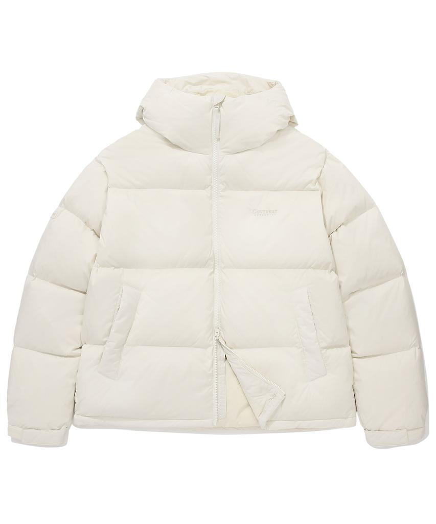 Covernat 24Fw Rds Civic Origin Hooded Short Puffer Ivory