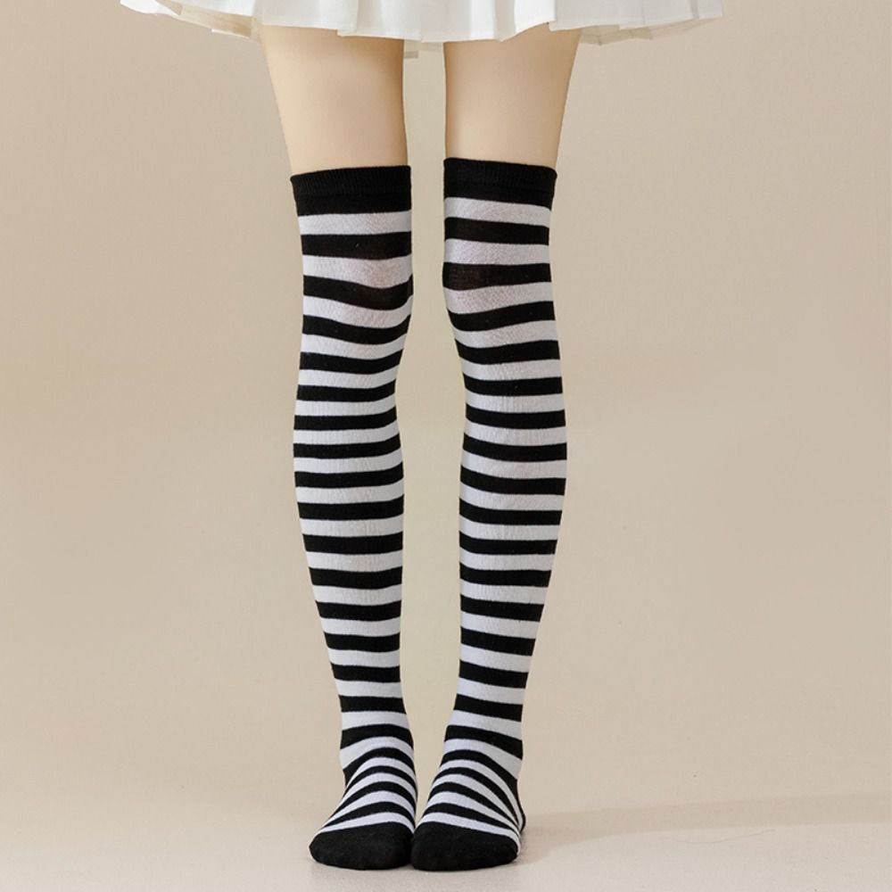Japanese Style Over Knee Socks Absorb Sweat Knee Thigh High Socks  Festival Supplies