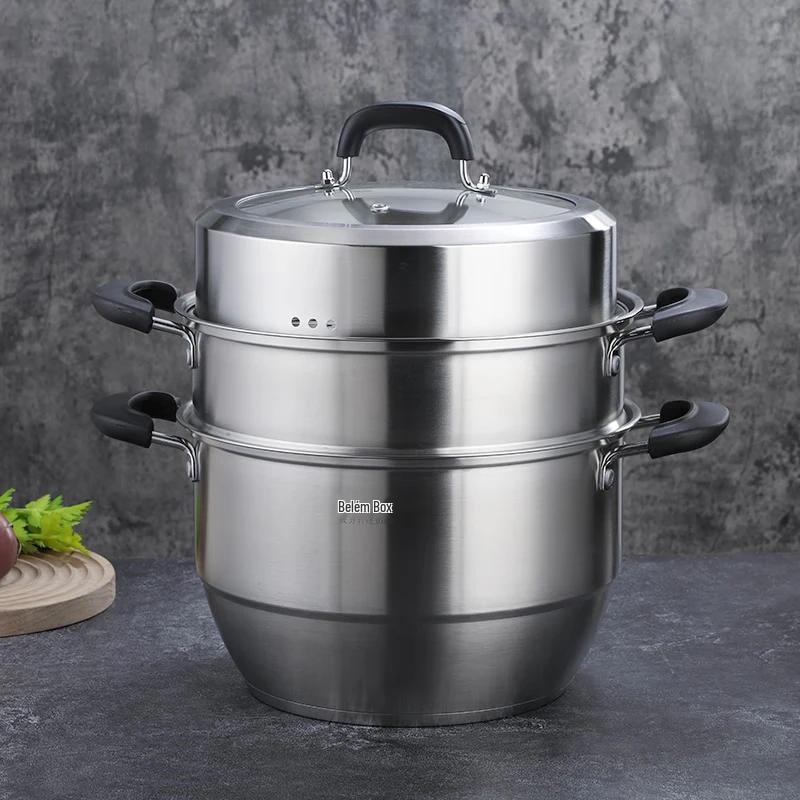 Behrens 28cm Weidian 3-Layer Stainless Steel Steamer Pot