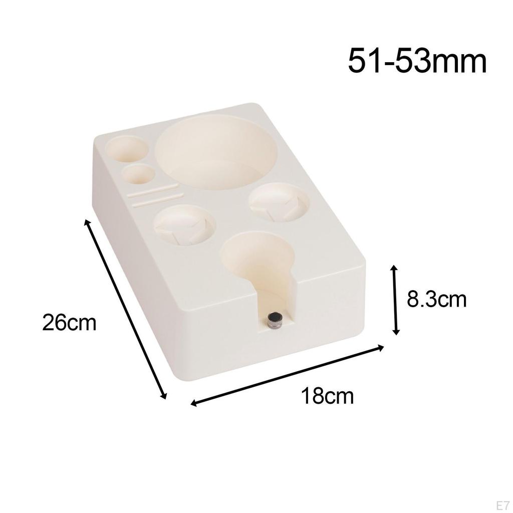 Coffee Holder Espresso Storage Box Universal Tool Non-slip Tamping Station for Countertop