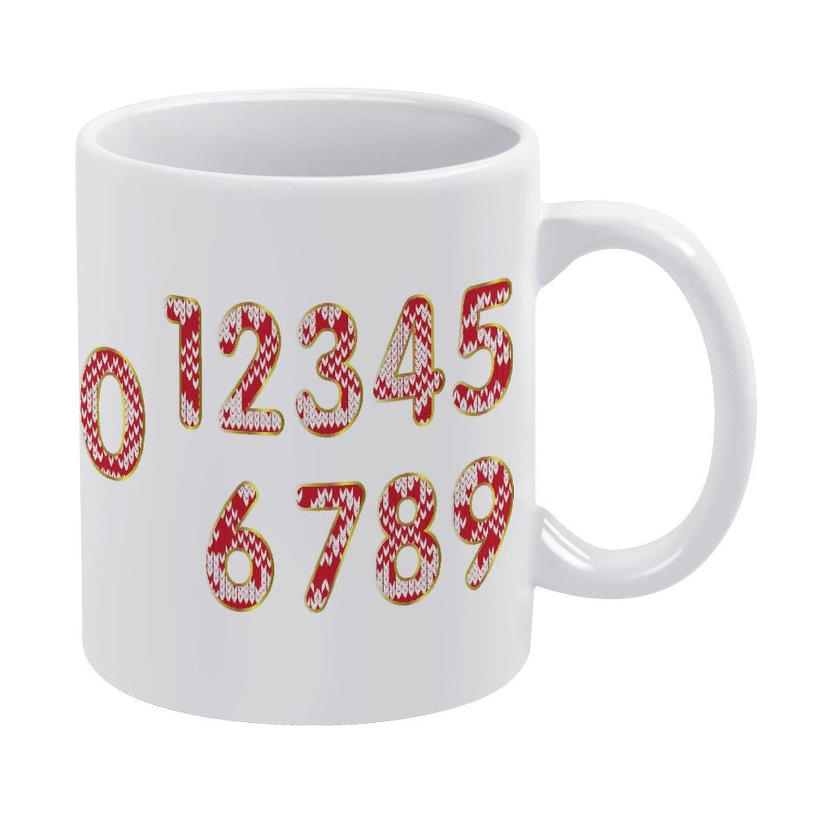 

1 Pack 11oz White Coffee Mug With Double-Sided Printed Artwork Ideal For Daily Drinking Use And Perfect For Birthday Holiday And Friendship Gifts белый