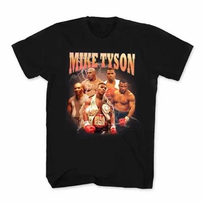Retro Inspired Boxing  Mike Tyson TShirt 100 Cotton ONeck Short Sleeve Summer Casual Mens Tshirt Streetwear