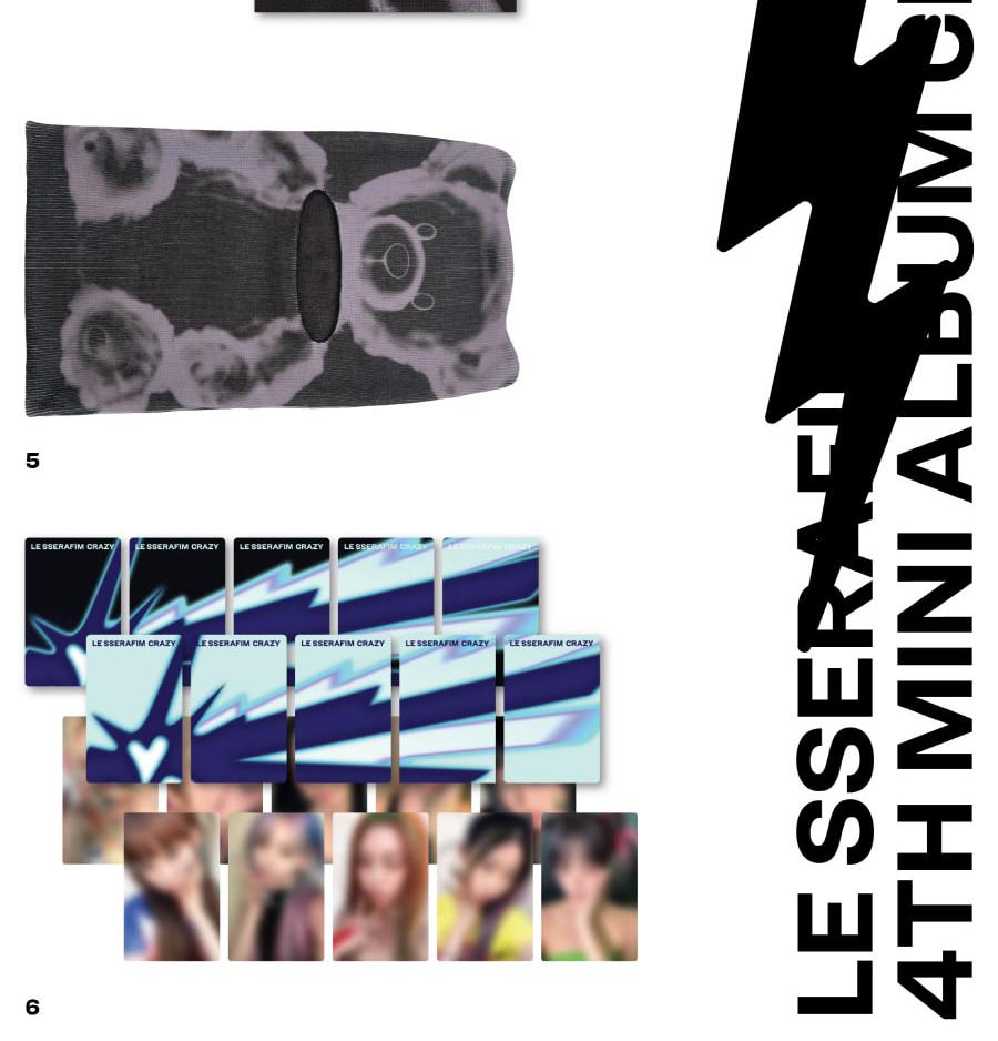 (BALACLAVA Ver.) LE SSERAFIM [CRAZY] 4th Mini Album