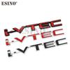 New Car Styling 3D VTEC I-VTEC Metal Chrome Zinc Alloy Emblem Car Body Badge Sticker Auto Accessory for Civic Accord Insight