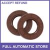 Oil Seal Seal Ring Rotary Shaft Seals FKM Rubber 35x62x10mm Brown 2Pcs