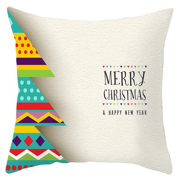 Рождественский лось снежинка персиковая кожа флис наволочка праздничный домашний декор автомобильная диванная наволочка