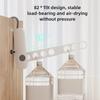 Outdoor Travel Portable Folding Clothes Hanger Portable Seven Hole Clothes Hanger Business Trip Hotel Clothes Hanger Divine Tool