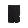 TRAIN ESSENTIALS PIQU 3-STRIPES TRAINING SHORTS 'Black White' Men's IB8111