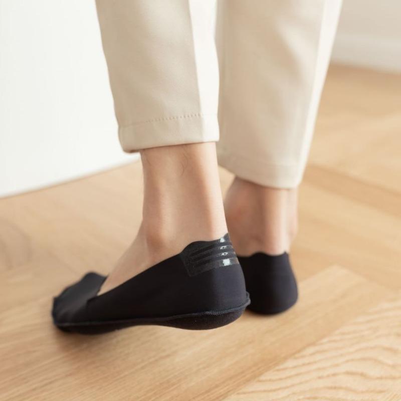 Men's Invisible Socks, Anti-slip and Non-dropping, Shallow-mouthed Boat Socks, Sweat-absorbing and Odor-proof Pure Cotton Ice Silk Short Socks