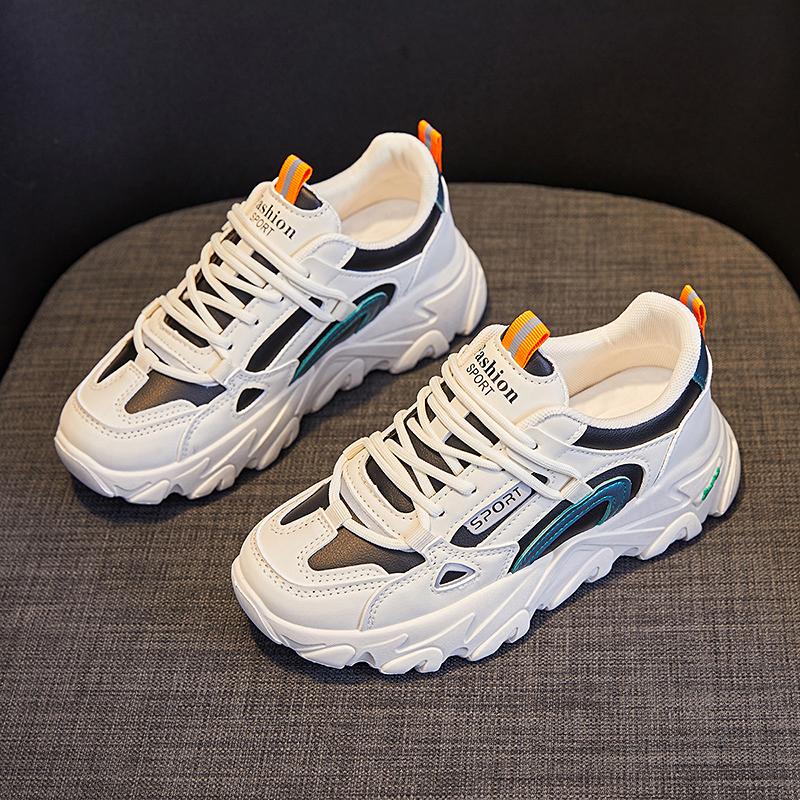 CRLAYDK 2024 Women's Sneakers Platform Vulcanized Walking Comfort Casual Tennis Road Running Lace Up Sports Students Trainers