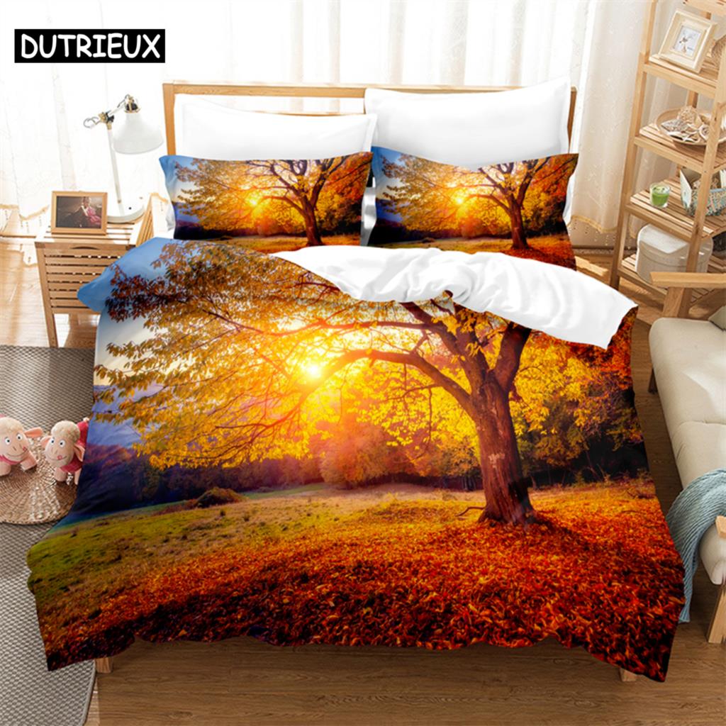 

Комплект постельного белья из кокосовой пальмы, мангрового дерева, комплект пододеяльников, постельное белье с цифровой печатью, комплект постельного белья размера «queen size», модный дизайн EU single(135x200cm)&set