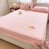 Spring & Summer Chenille Embroidery Quilted Fitted Sheet Mattress Protector