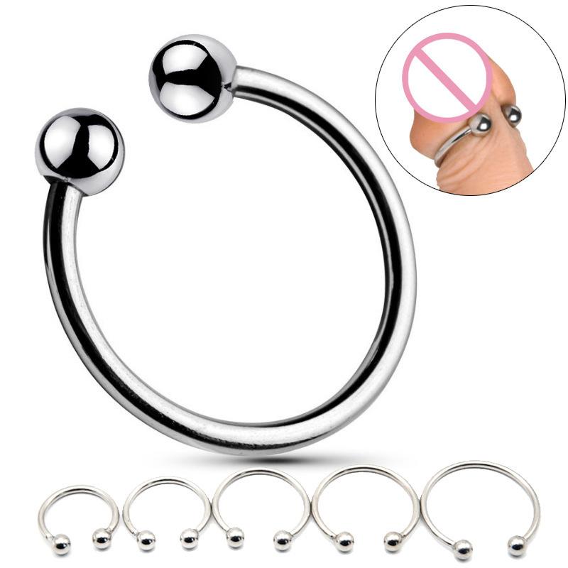 Penis Ring Stainless Rings Head Glan Stimulating Adult Products Male Sex Toys Metal Rooster Ring For Men Delay Ejaculation