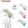 80pcs Clothes Hanger Connector Hooks,Space Saving Hangers,Magic Cloth Connecting Hanger Hooks Clothes Organiser