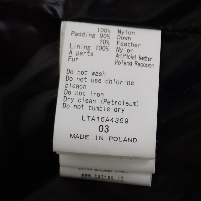 TATRAS  LTA15A4399 3 Down jacket black Nylon Women