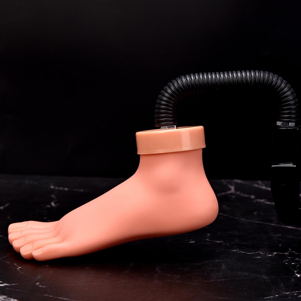 

Модель стопы для практики маникюра, гибкая, подвижная, силиконовая, мягкая, искусственная рука для тренировки искусства, для демонстрации, инструмент для маникюра с подставкой для маникюра