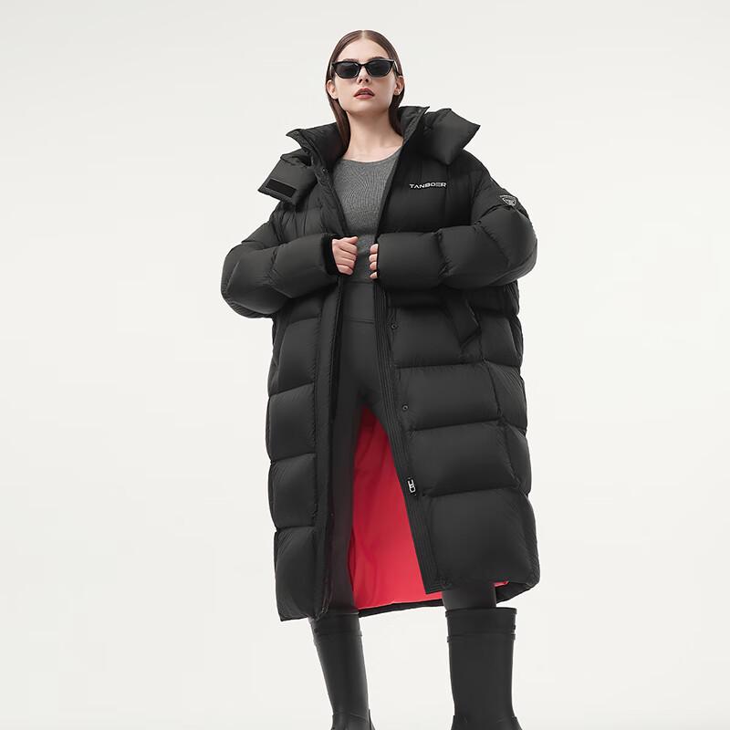 Tanboer Kadın Orta Boy Oversize Kaz Tüyü Mont 550830A