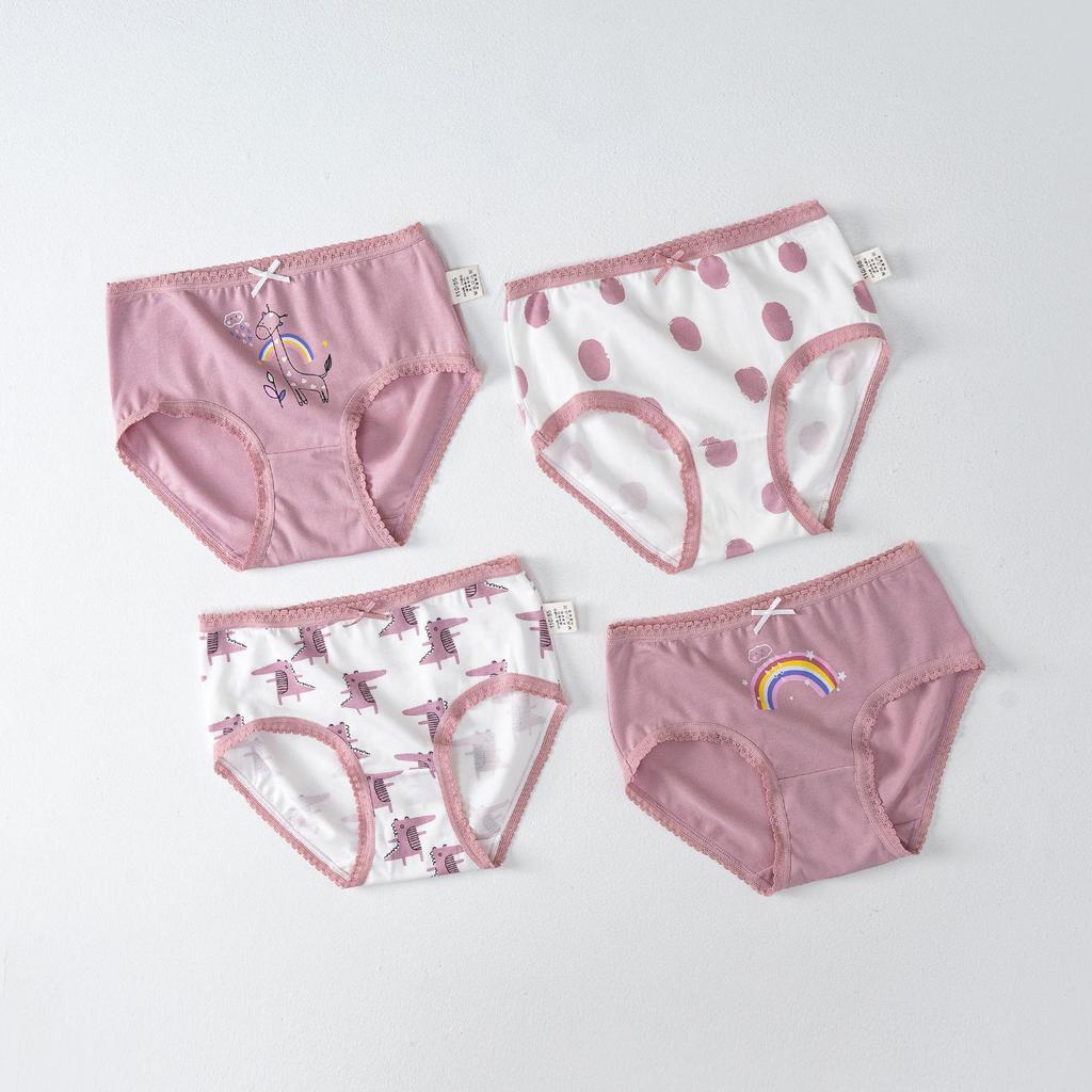 Girls' Custom Anti-Chafing Antibacterial Boxer Briefs & Triangle Shorts - 3 Pack