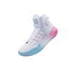 New LINING YuShuai 14 Boom Basketball Shoes Men High Top Standard White/Moon White Blue ABAQ033-22