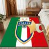 Italian Football Crest Printed Office Carpet Chair Cushion  Entryway Rug, Rugs for Living Room, Bedroom Christmas gifts