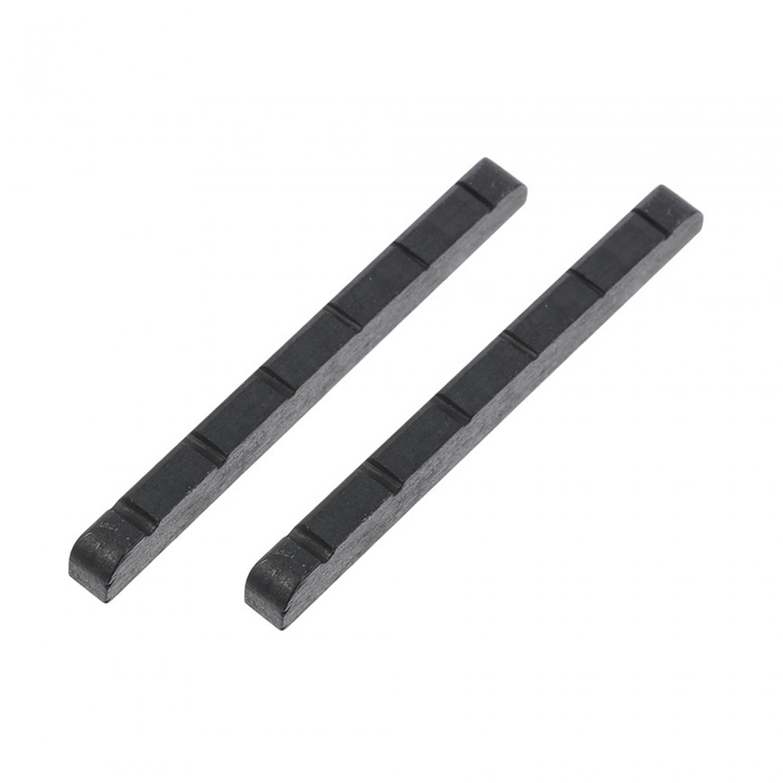 2x 42mm Electric Guitar Nut Flat Bottom 42mm Curved Bottom Brass Guitar Nut for 6 String Guitars Replacement Parts Accessory чёрный