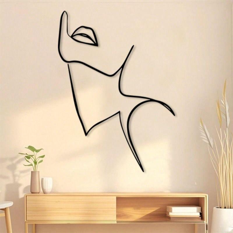 Винтажная железная настенная скульптура Женский портрет Домашний декор Подарок