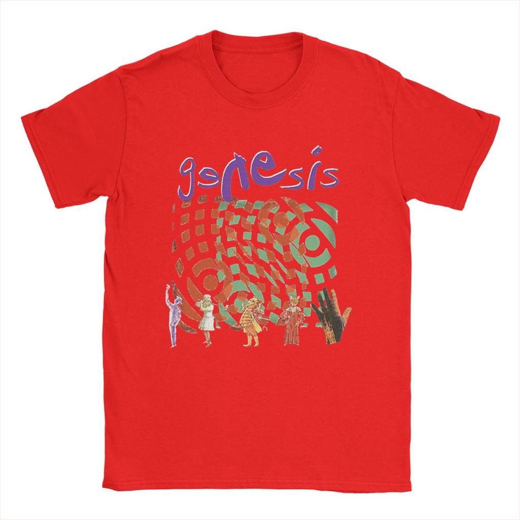 Funny Genesis Band T-Shirt for Men Round Collar Cotton T Shirt Short Sleeve Tee Shirt Gift Idea Tops