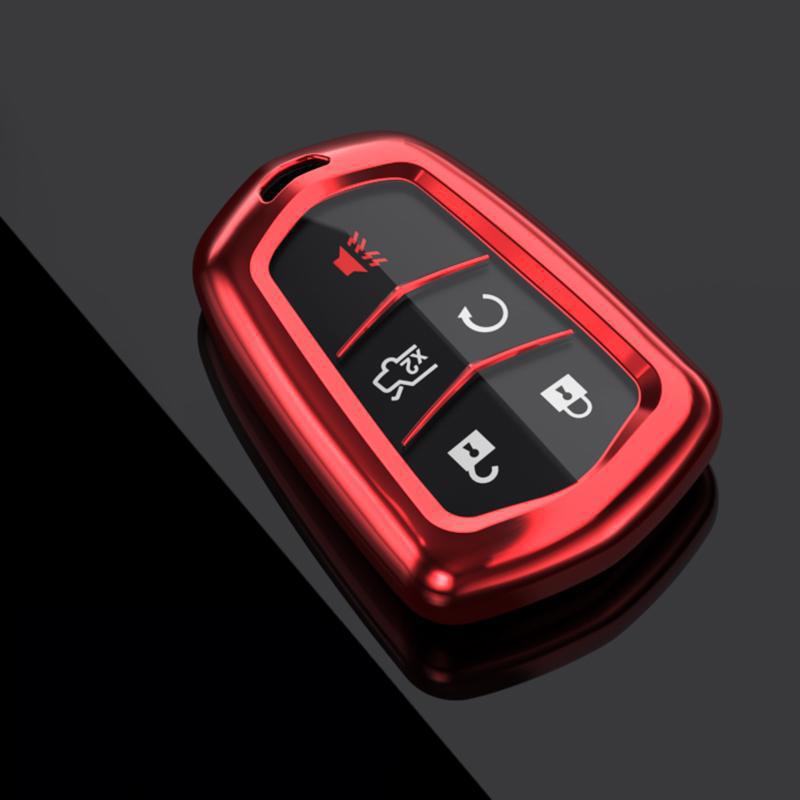 Cadillac XT5 Key Cover 2024: Luxury Full Coverage Shell with Hanging Buckle for Men & Women