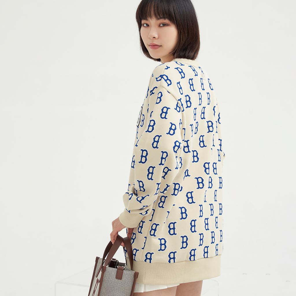 New MLB Sweatshirt Unisex Light Beige 3AMTM0231-43BGL