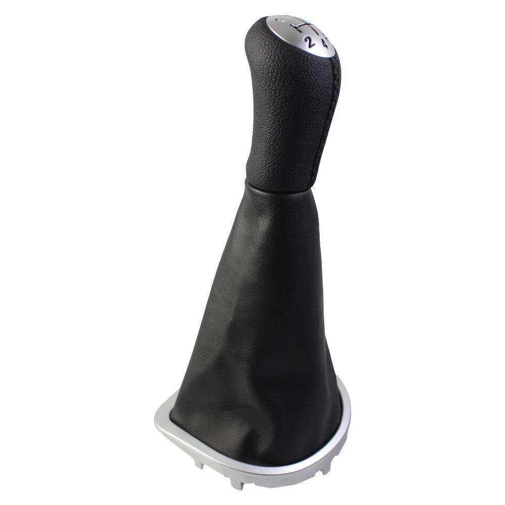 

Black Leather Gear Shift Knob & Dust Cover for Renault Clio III (2005-2012) Plastic Version