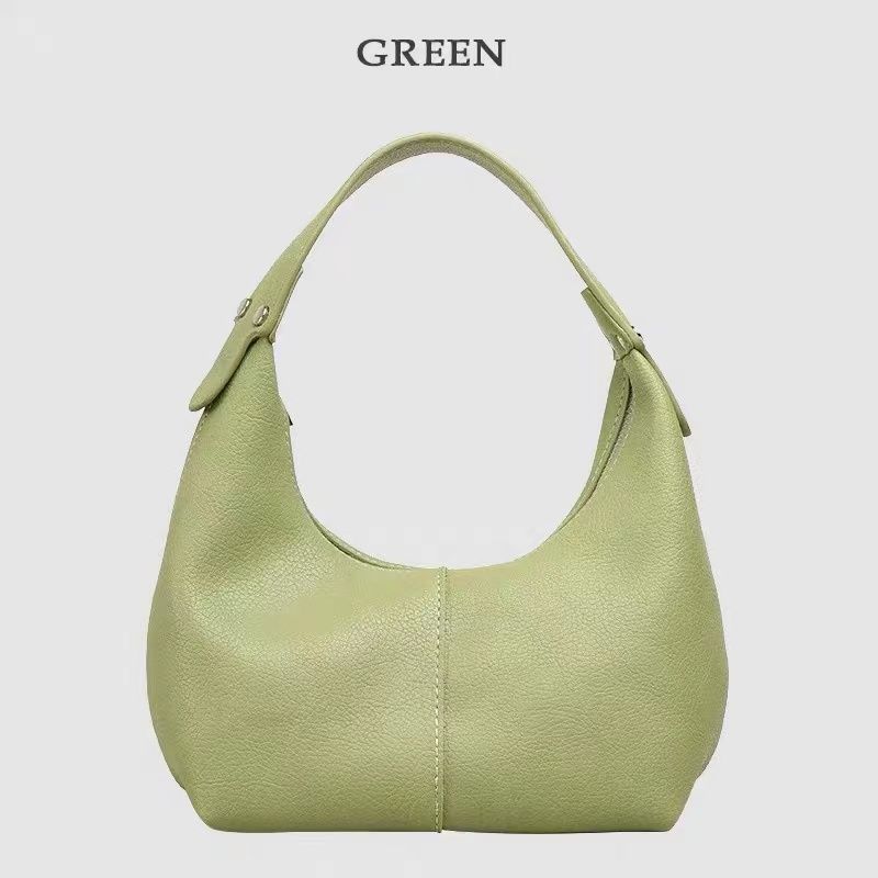 Dumpling-shaped Bags with Lychee Pattern Women Popular Hand-held and Single-shoulder Bags This Year Versatile and Stylish Women's Bags