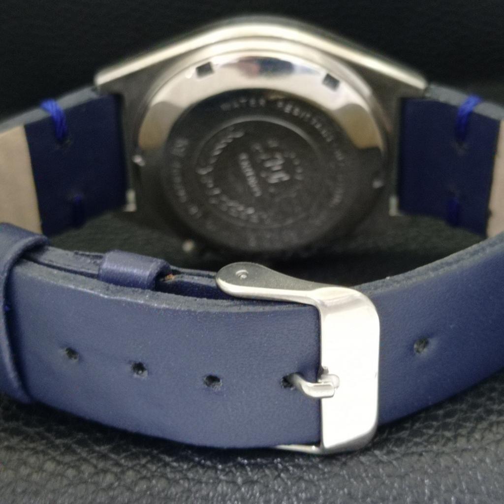 VINTAGE ORIENT AUTOMATIC 48741 JAPAN MENS BLUE COLOR DIAL WATCH a700637-5 R204-a700637