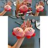 Adorable Kirby Smile Plush Keychain Cute Cartoon Animal Toy With Soft Pp Cotton