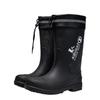 Smash-proof and Stab-proof Labor Protection Rain Shoes Medium Tube Men-large Size Rain Boots Steel Head Steel Sole Safety Labor Protection Water Shoes