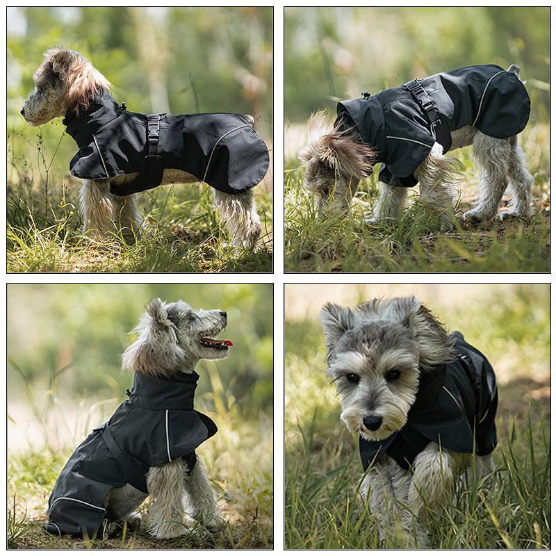 Pet Dog Waterproof Raincoat Outdoor Small Medium Size Dog Universal Teddy Bichon Puppy Clothes Pet Apparel Casual Raincoat