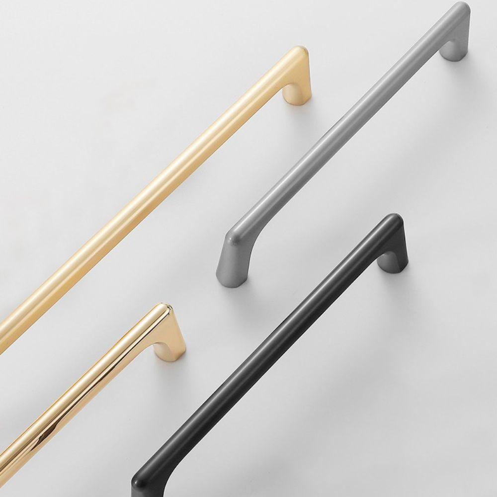 Zinc Alloy Cabinet Handles Gold Furniture Handles Durable Cupboard Pulls Wardrobe