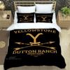 Set Biancheria da Letto Stampati del Film Yellowstone set squisito di biancheria da letto copripiumino set copripiumino set biancheria da letto lusso regalo di compleanno