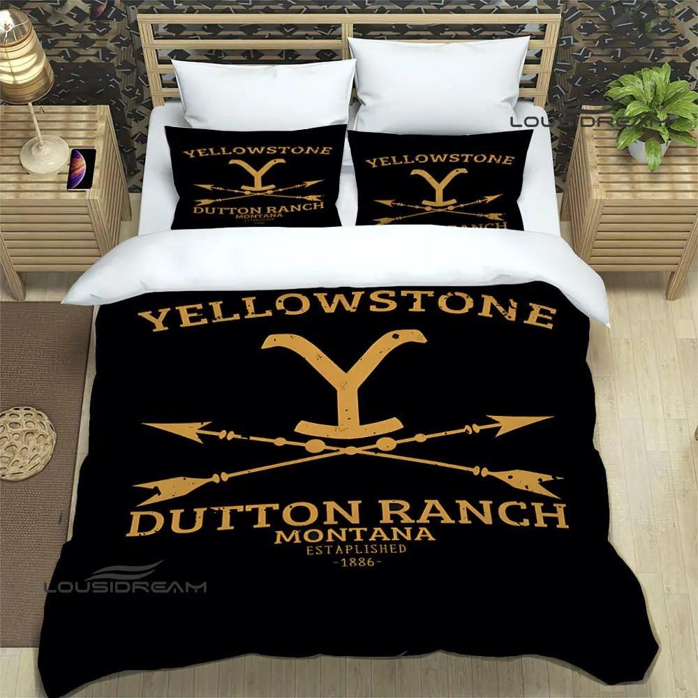 Set Biancheria da Letto Stampati del Film Yellowstone set squisito di biancheria da letto copripiumino set copripiumino set biancheria da letto lusso regalo di compleanno