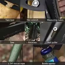Portable Engineer Shovel - Ultralight Camping Trowel for Survival, Backpacking & Outdoor Digging Tool with Multifunction