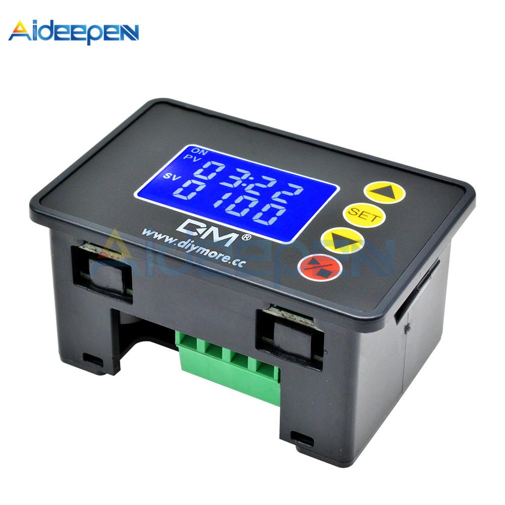 DC 12V 24V AC 110V 220V Digitaler Zyklus-Timer Verzögerungsrelais Platine Modul Mikrocomputer Zeitgeber Verzögerungsrelais Modul Schalter